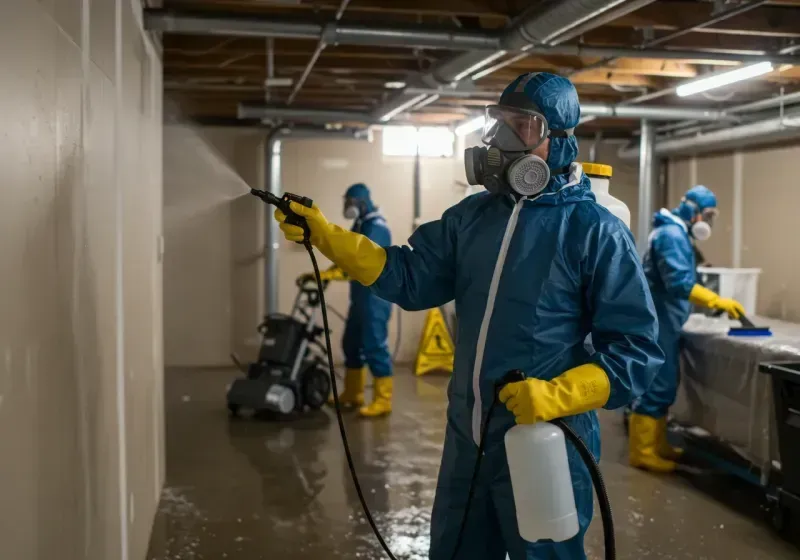 Basement Sanitization and Antimicrobial Treatment process in Syracuse, IN